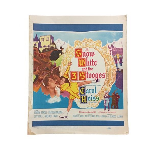 Snow White and the Three Stooges (1961) Window Card