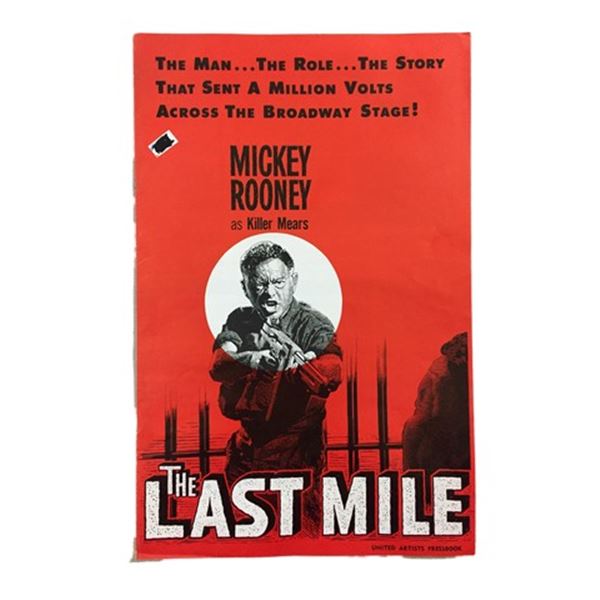 The Last Mile (1950) Rare Publicity Press Book