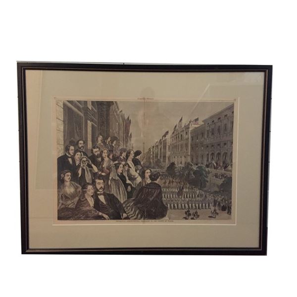 Civil War Pictorial History Print: "The Wood Engraving"