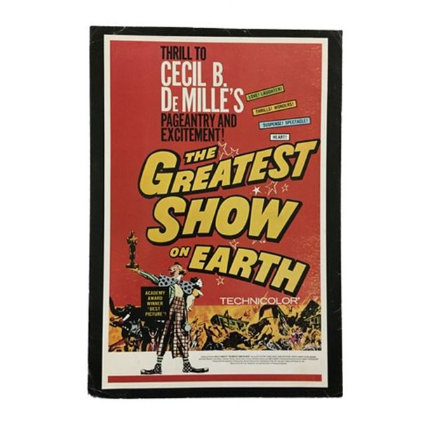 The Greatest Show on Earth (1952) Window Card