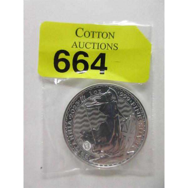 1 Oz .999 Silver 2022 Britannia Coin 