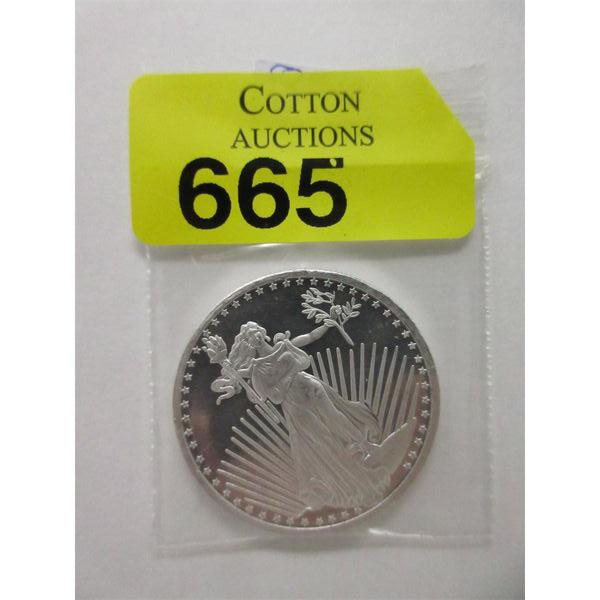 1 Oz .999 Silver St. Gaudens Round 