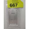 Image 1 : 1 Oz .999 Silver JBR Ethically Sourced Bar 
