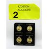 Image 1 : 4 x 1 Gram .9999 Fine Gold 2023 Maple Leaf Coins 