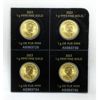 Image 2 : 4 x 1 Gram .9999 Fine Gold 2023 Maple Leaf Coins 