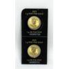 Image 2 : 2 x 1 Gram .9999 Fine Gold 2023 Maple Leaf Coins