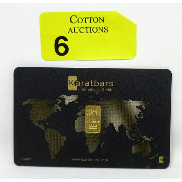 1 Gram .9999 Fine Gold Nadir Mint Certified Bar 