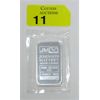 Image 1 : 1 Oz .999 Silver Johnson Matthey Bar 