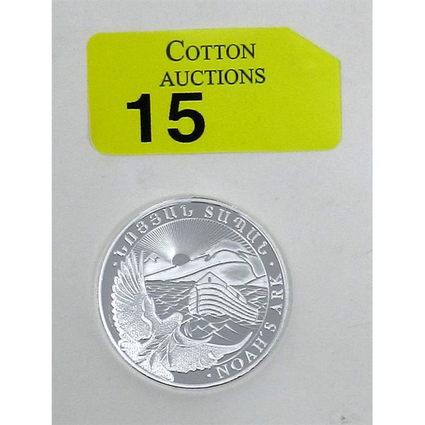 1 Oz .999 Silver 2023 Noah's Ark Geiger Mint Coin 
