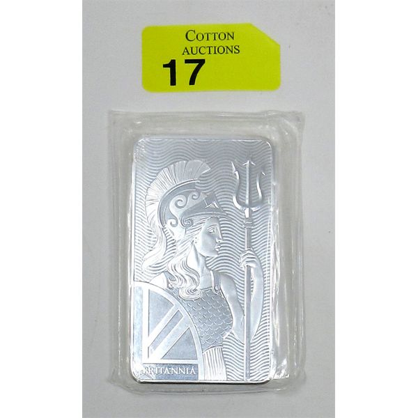 10 Oz .999 Silver Britannia Bar 