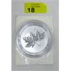Image 1 : 10 Oz .9999 Silver 2021 Maple Leaf Coin with Backer Board 