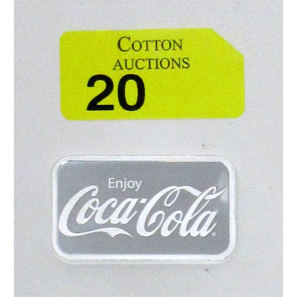 1 Oz .999 Silver Coca-Cola 2-Sided Bar 