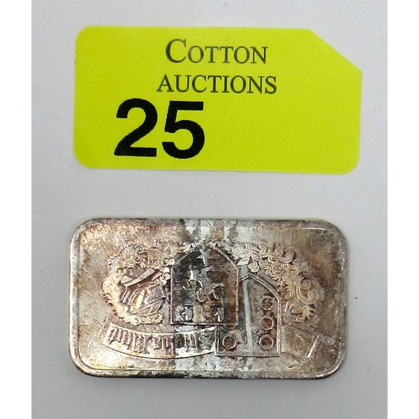 1 Oz .999 Silver Shield's Mint Bar 