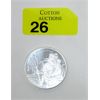Image 1 : 1 Oz .999 Silver Trident Round 