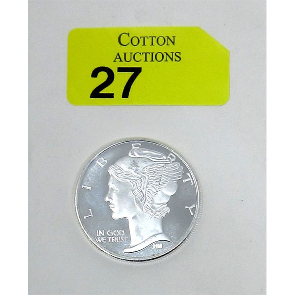 1 Oz .999 Silver Liberty Round 