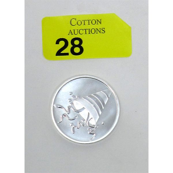 1 Oz .999 Silver Celebrate EMOJI 2-Sided Round 