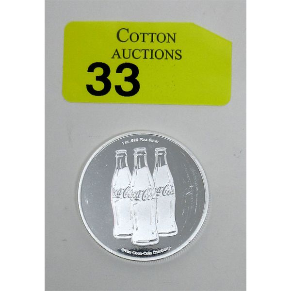 1 Oz .999 Silver Coca-Cola 2-Sided Round 