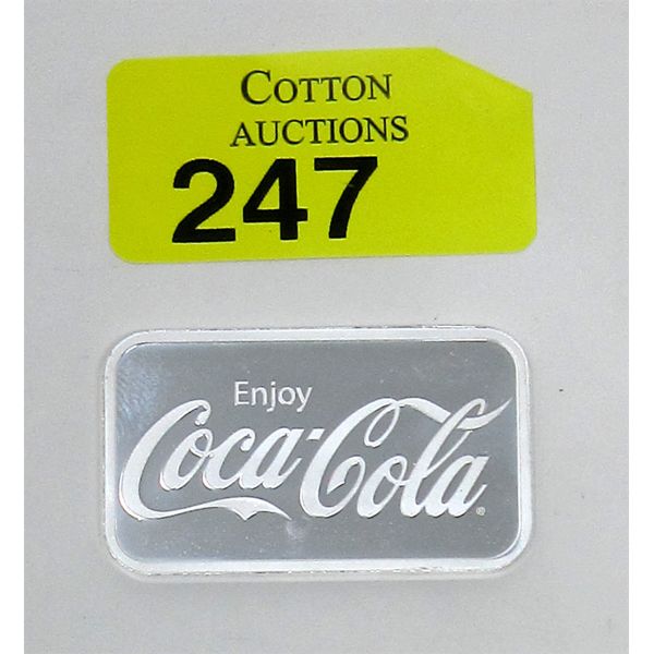 1 Oz .999 Silver Coca-Cola 2-Sided Bar 