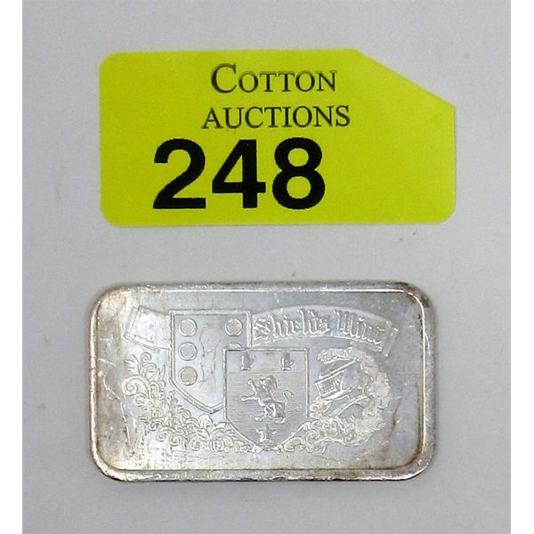 1 Oz .999 Silver Shield's Mint Bar 