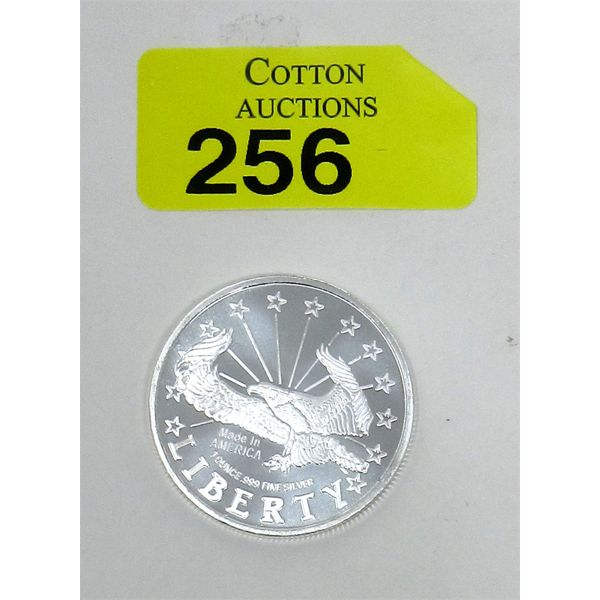 1 Oz .999 Silver Liberty/Eagle 2-Sided Round 