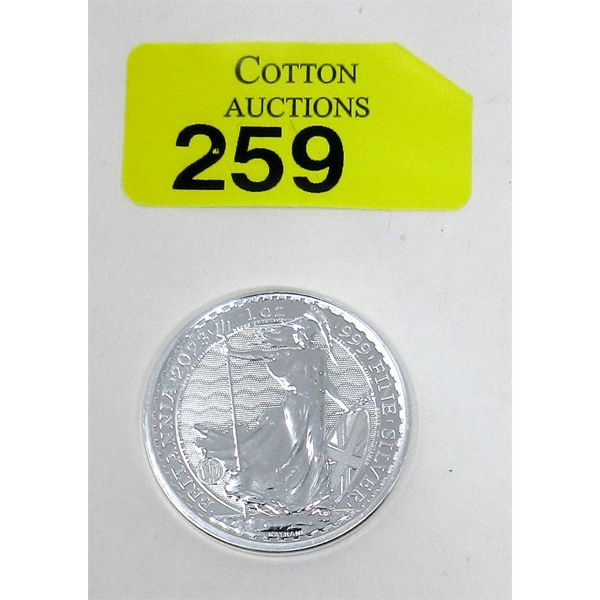1 Oz .999 Silver 2023 Britannia Coin 