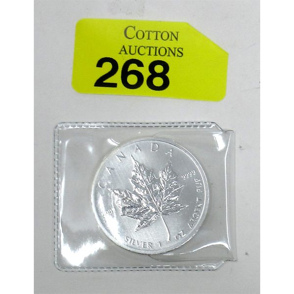 1 Oz .9999 Silver 2011 Maple Leaf Coin 
