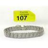 Image 1 : 1 Carat Diamond Studded S-Link Bracelet 