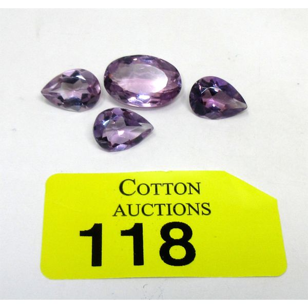 26 CTW Loose Amethyst Gemstones 