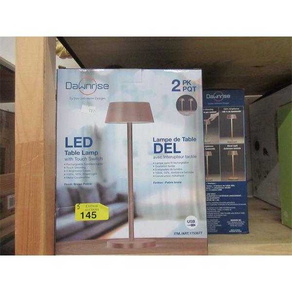 5 Sets of 2 Dawnrise Petite LED Touch Lamps