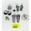 Image 1 : 38.50 Grams Silver Jewelry - Earrings & Ring 