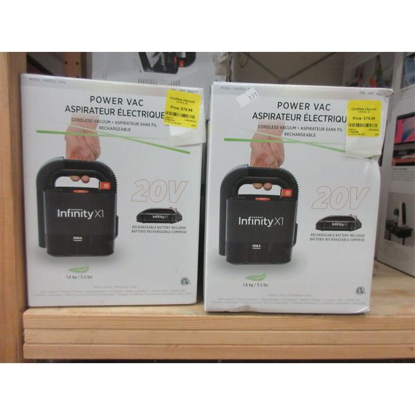 2 Infinity X1 Power Vacs