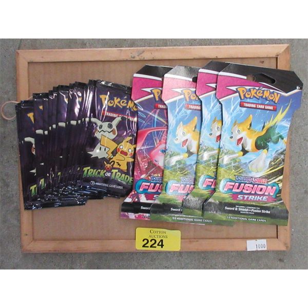 24 New Sealed Packages of Pokemon Trading Cards