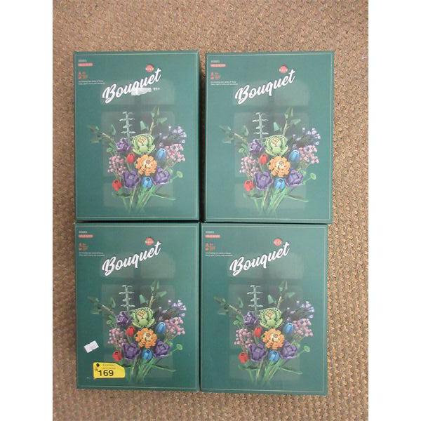 4 Building Block Bouquets by Hello Block