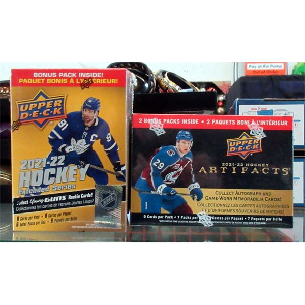 2 Boxes Upper Deck Hockey Cards - Sealed Boxes