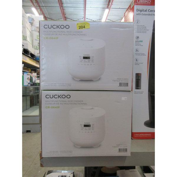 2 Cuckoo CR-0641F Multifunctional Rice Cookers