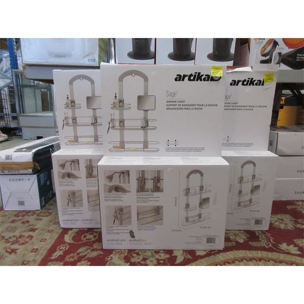 3 Artika "Sage" Shower Caddies