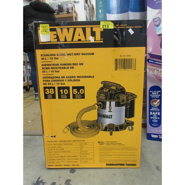 DeWalt Stainless Steel 30 L/10 Gal Wet/Dry Vac