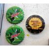 Image 1 : 2 Metal Bottle Cap Signs & Golden Shell Motor Oil Clock