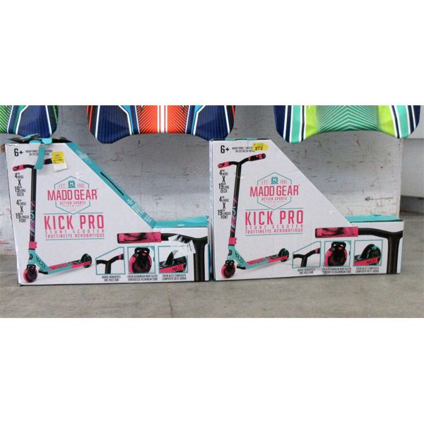 2 Madd Gear Action Sports Kick Pro Stunt Scooters