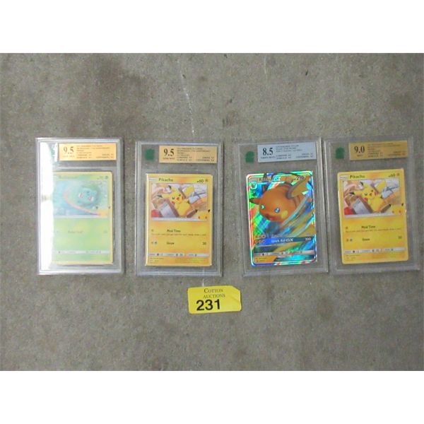 4 Graded 2 MNT Graded 2021 Pokemon TCG SWSH Cards 