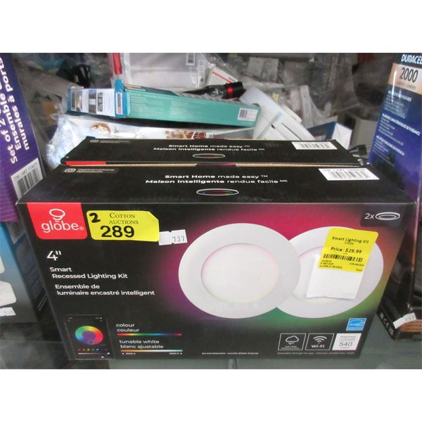 2 Globe 4" Recessed Lighting Kits