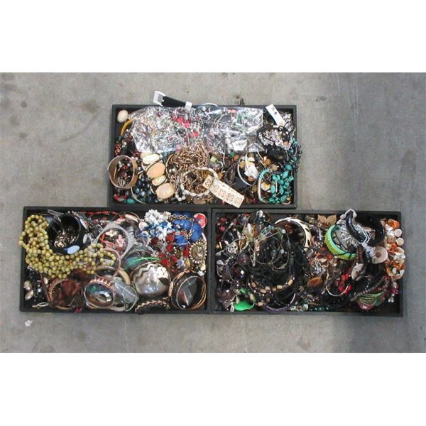 3 Trays of Costume and Fashion Jewelry