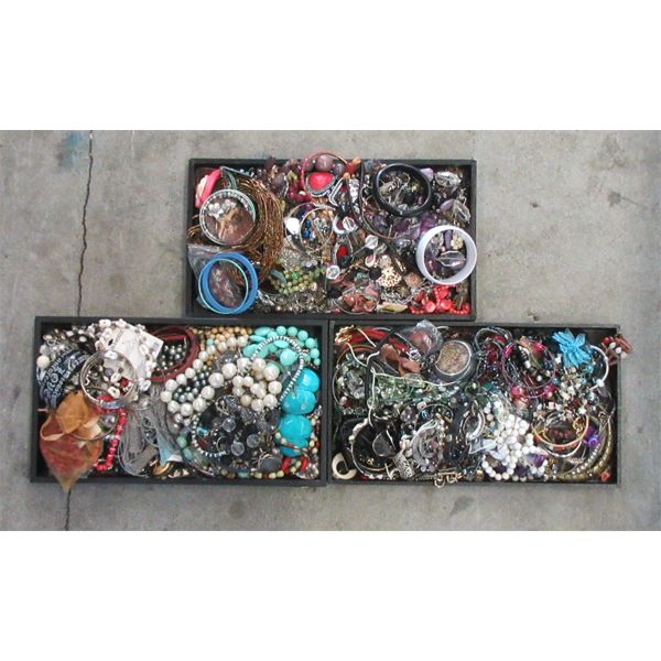 3 Trays of Costume and Fashion Jewelry