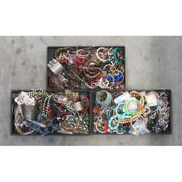 3 Trays of Costume and Fashion Jewelry