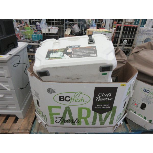 Inflatable Salon Spa Parts & a Cooler 