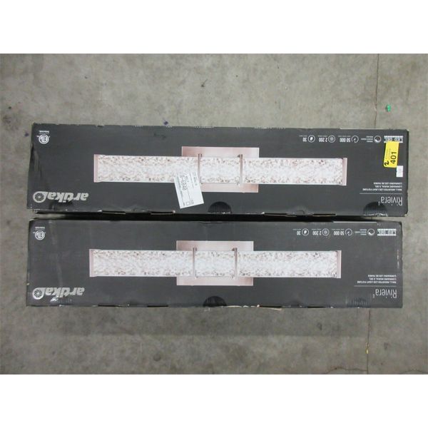 2 Artika "Riviera" LED Light Fixtures - Wall Mount