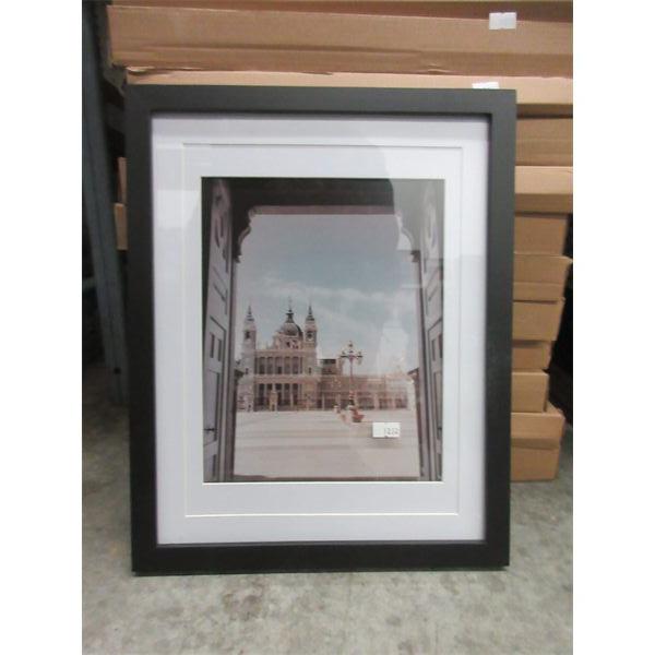 20 New Black Picture Frames with White Matting
