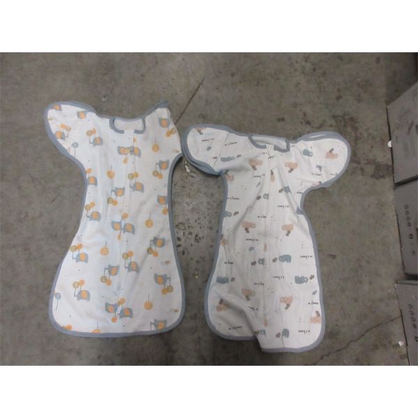 Case of 35+ Sets of 2 Cotton Swaddling Sacks with Arms