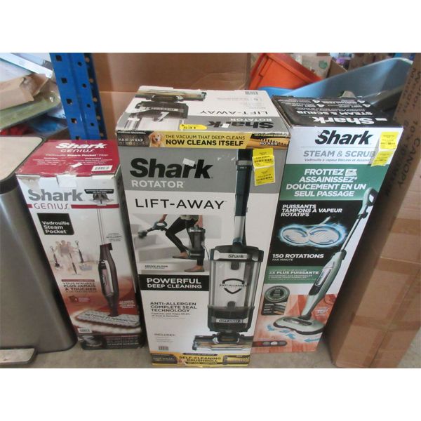 3 Shark Brand Floor Cleaning Products - Customer Returns
