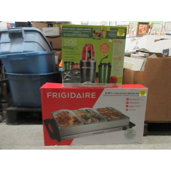 Frigidaire Buffet Server & Magic Bullet 